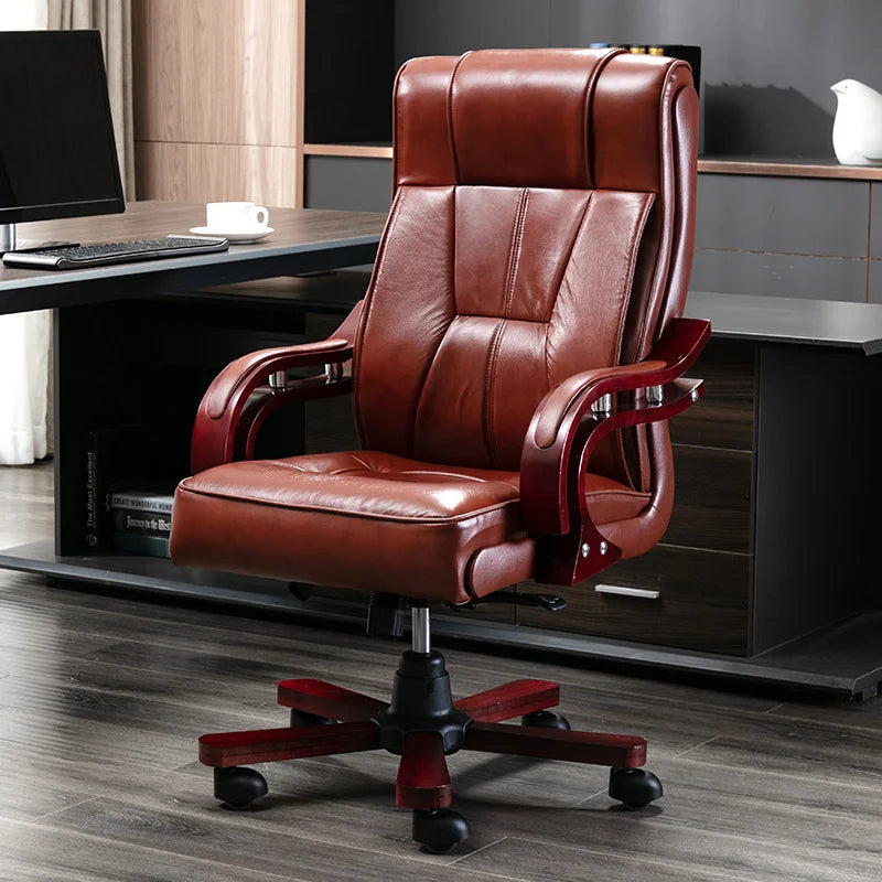 Boss Chair - Genuine Leather Ergonomic Massage Chair