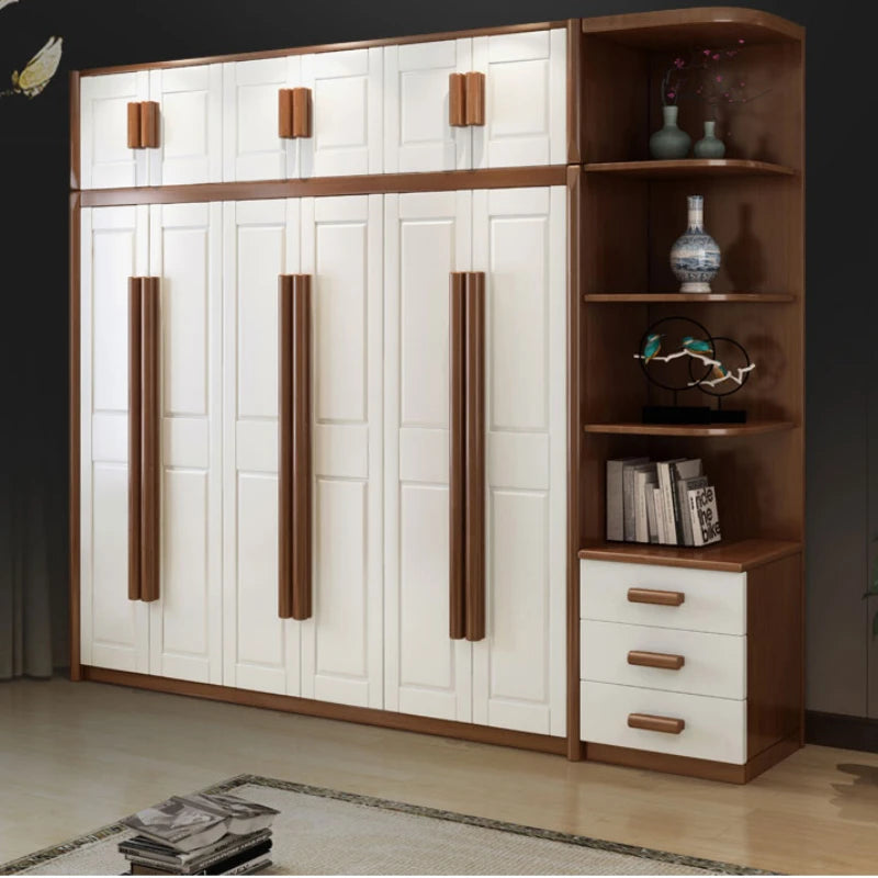 Nordic Luxury Wardrobe – Large Bedroom Closet with Doors, Storage Cabinet