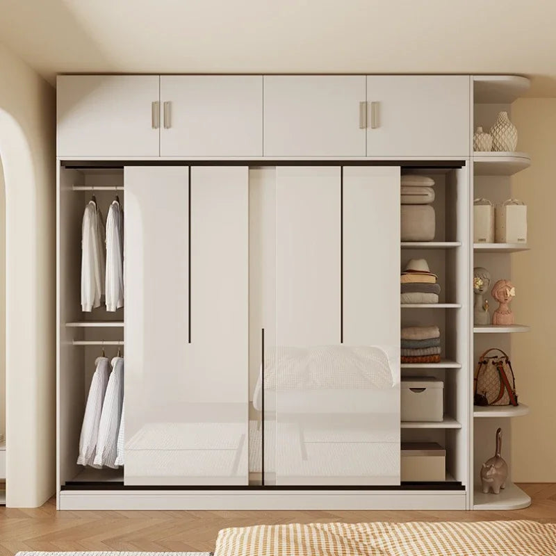 Wood Clothes Wardrobe Storage Full Size Hotel Closet Systems Wardrobe Bedroom Cabinets Doors Ropero Armables Home Furniture