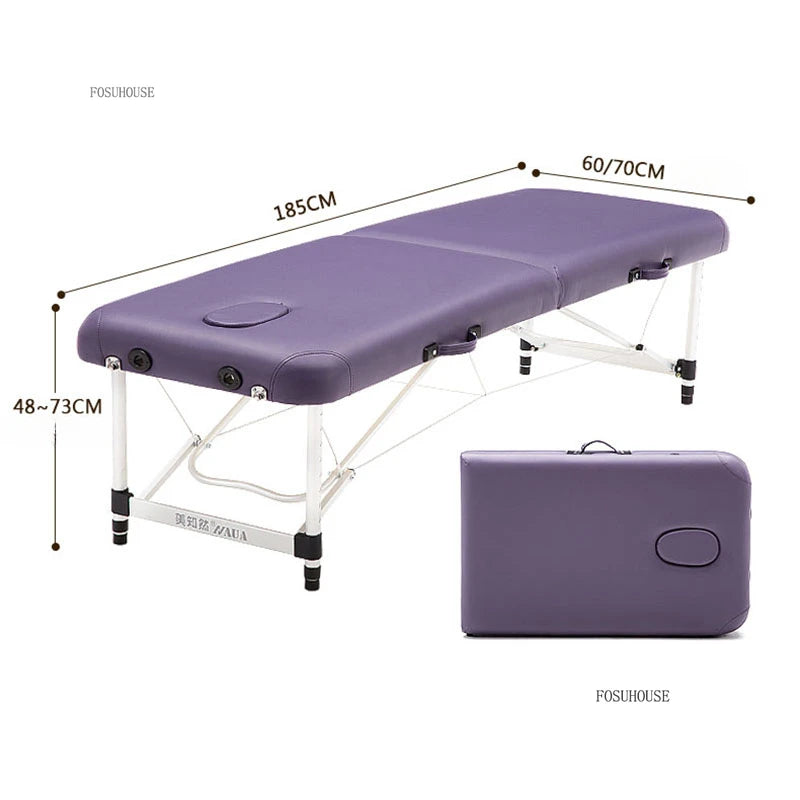 Portable Metal Shampoo Bed for Beauty Salons Modern Folding Salon Chair Simple Creative Commercial Shampoo Chairs for Salons