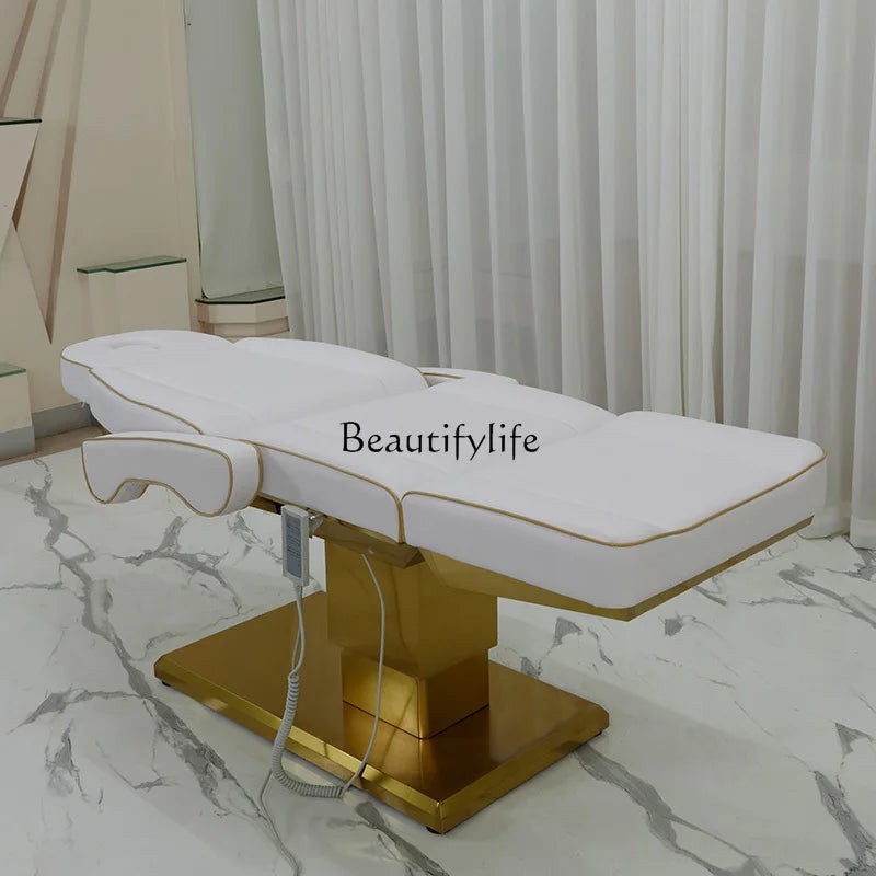 Electric Beauty Bed Beauty Salon Special Body Massage Tattoo Couch High-End Folding Automatic Lifting