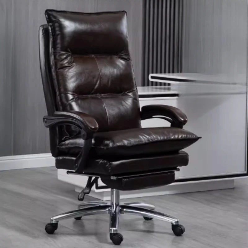 Luxury ergonomic recliner office chair: mobile, S-design