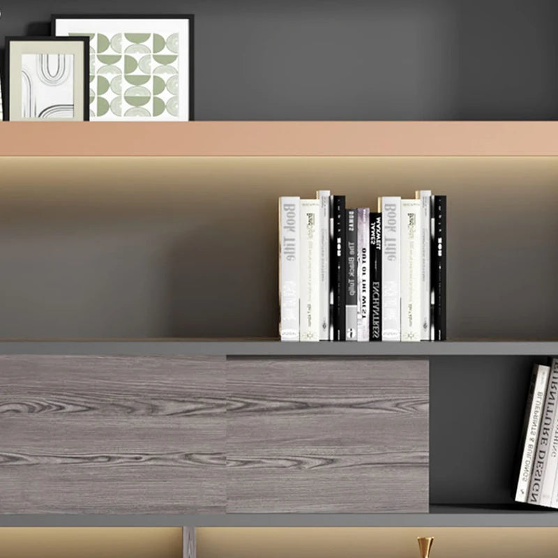 Industrial Metal Booksellers Display Cabinet – Living Room Storage Organizer and Bookshelf.