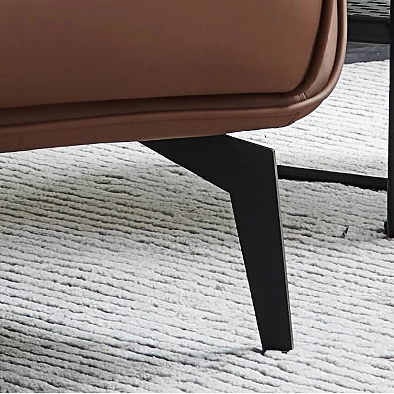 Nordic luxury living room chairs: leather European design