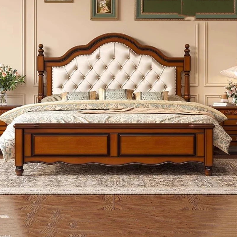 Storage American Double Bed Headboard Italian Master Designer Double Bed Sleeping European Camas De Dormitorio Bedroom Furniture