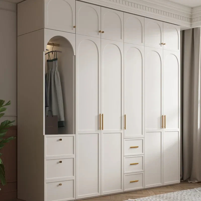 Waterproof King Size Closet Organizer – European Style, Small Cabinet, and Bedroom Furniture