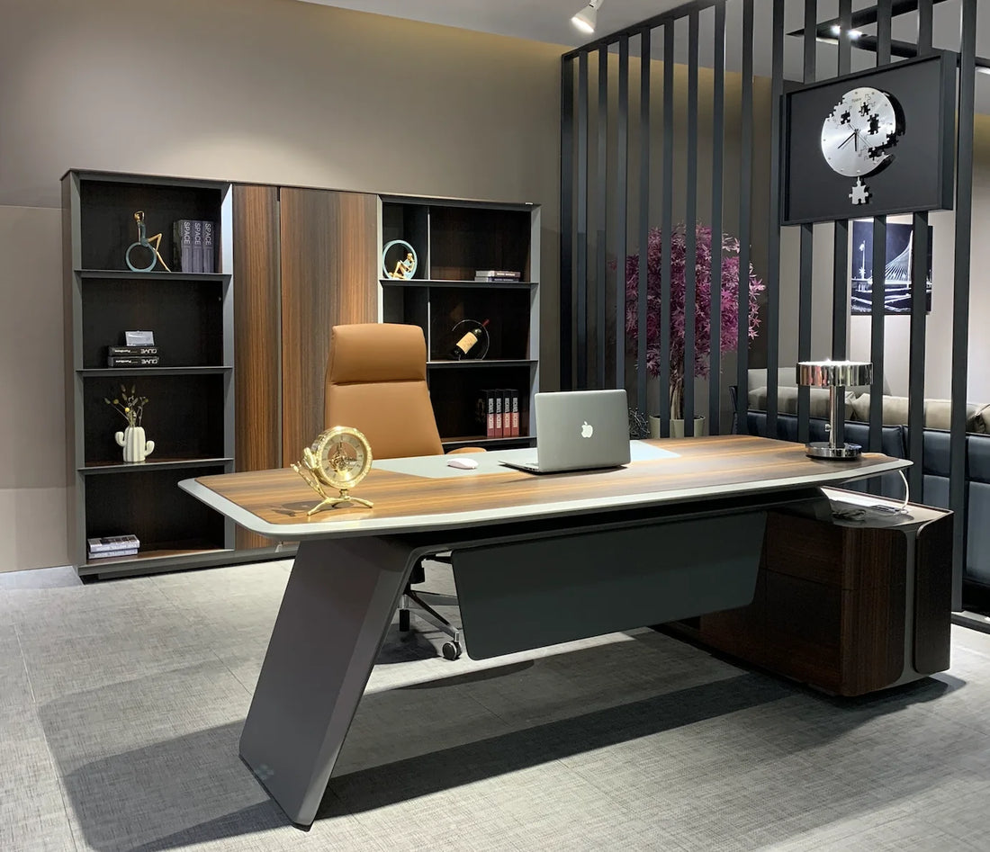 Luxury modern office furniture desk executive L shaped office desk