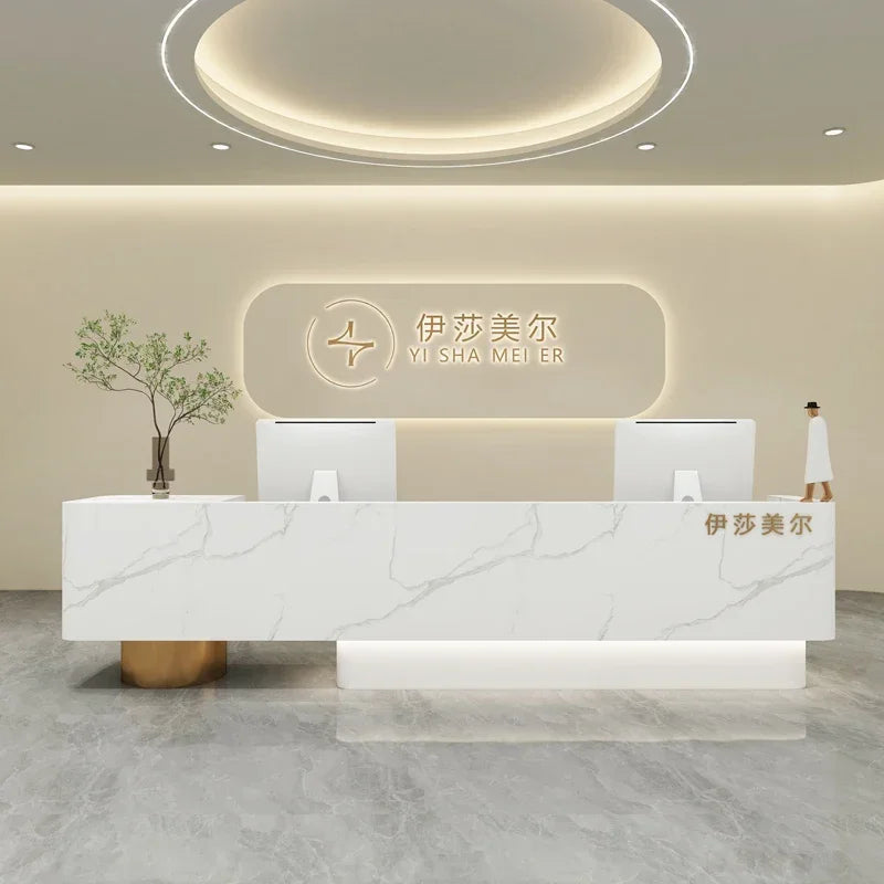 Luxury Reception Counters and Party Tables—Modern Aesthetic Furniture for Beauty Salons