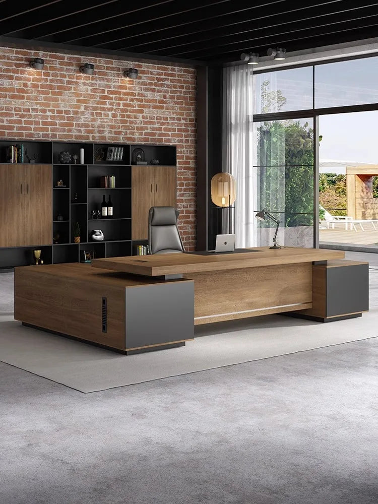 Desk boss desk President desk simple modern manager office desk chair combination office large class table