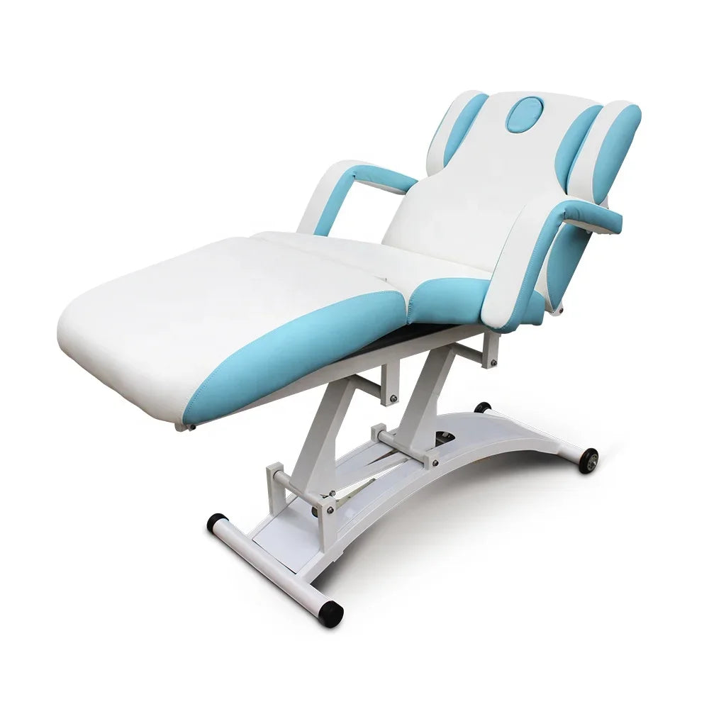 Kangmei Spa Salon 3 Electric Motors Treatment Massage Table Lift Adjustable Eyelash Podiatry Tattoo Facial Bed