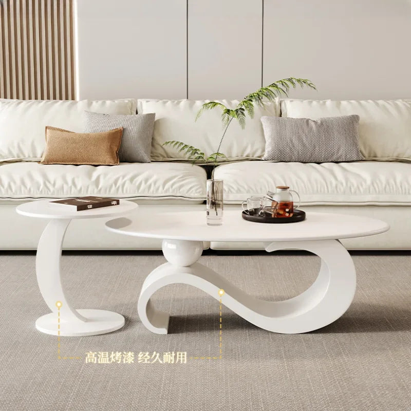 Cream White Coffee Table – Kawaii Nordic Style