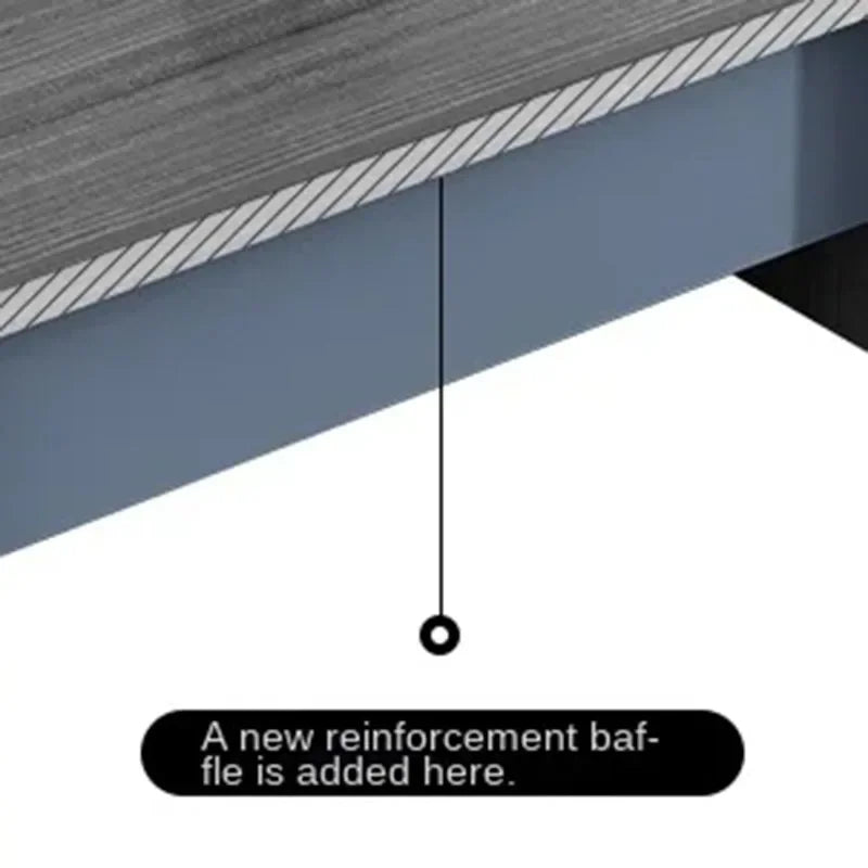 Modern Corner Office Desk – Luxury Writing Desk with Drawers