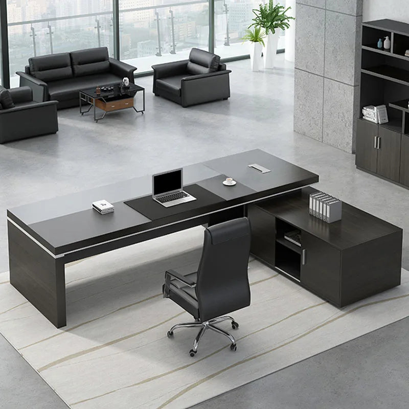 Office Desk Table Furniture Storage Bedroom Minimalist Floor Conference L Shaped Computer Mesas De Computador Standing Secretary