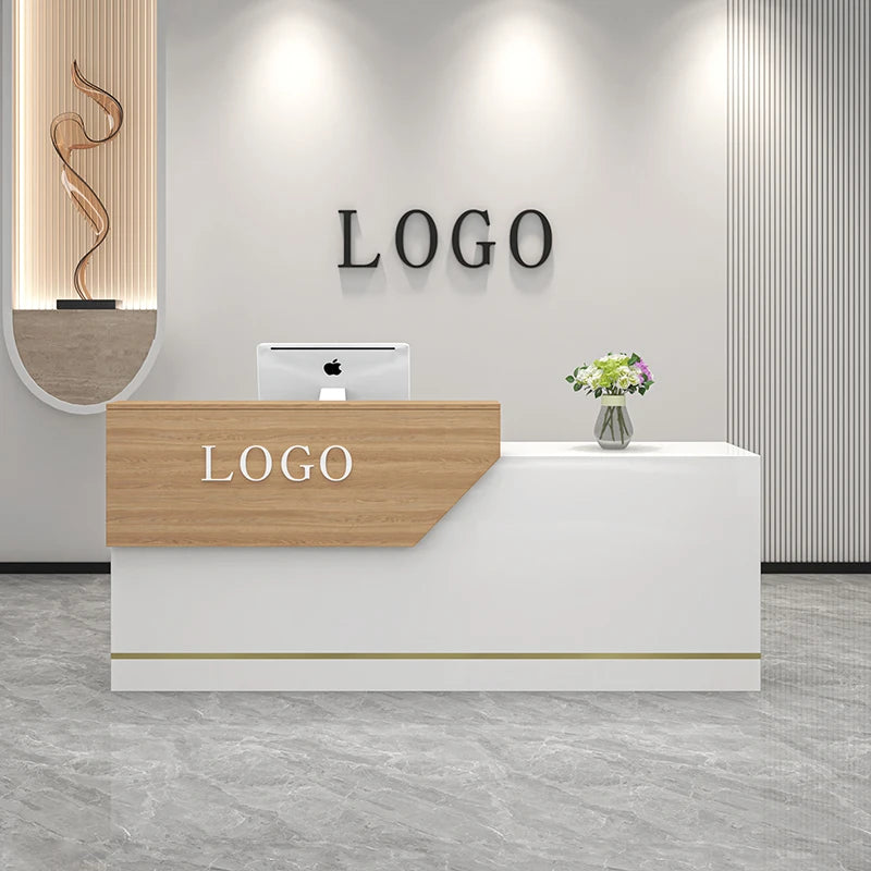Luxury Reception Counter and Table—Aesthetic Bureau Furniture