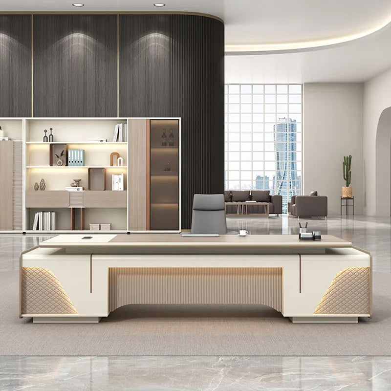Writing Desk for Bedroom or Meeting Room, Organizer and Reception Table, Gaming Desk, Office Furniture