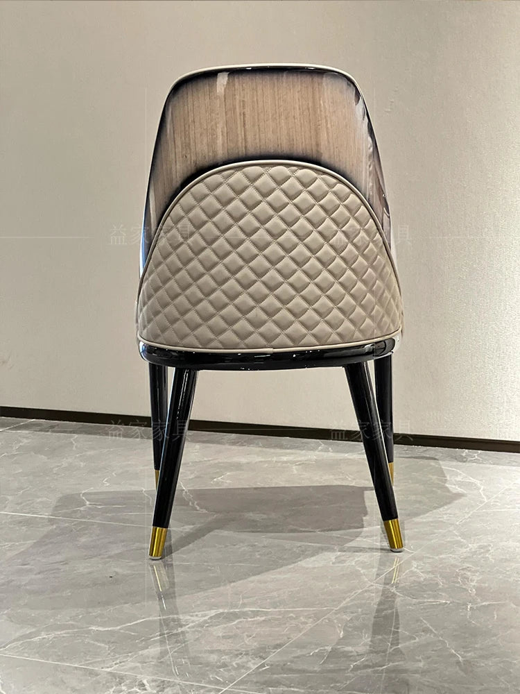 Tree Tumor Piano Paint Dining Table and Chair Combination