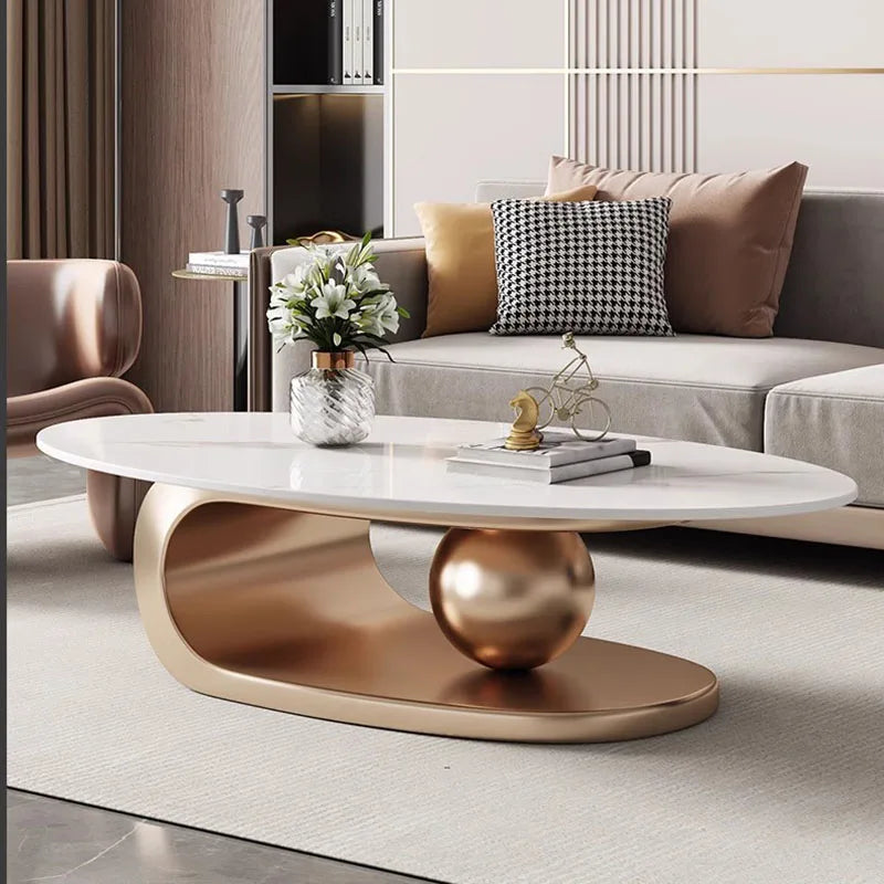 Nordic Living Room Coffee Table – Modern Luxury Marble Design