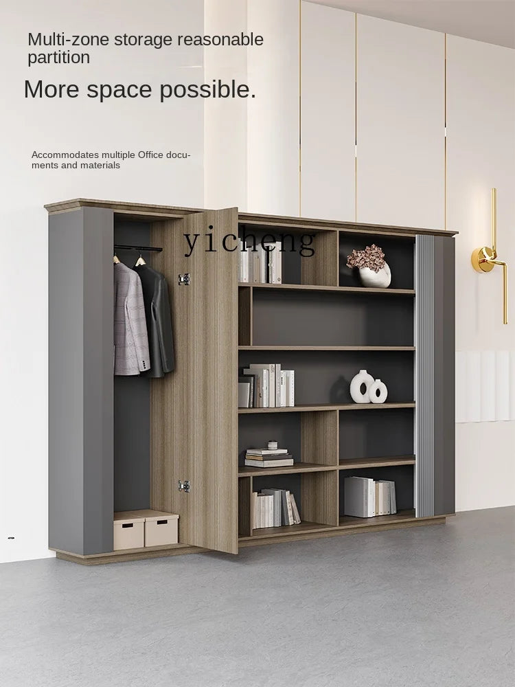 XL File Cabinet Boss Desk Supporting Bookcase Bookshelf Combination Office Material Locker