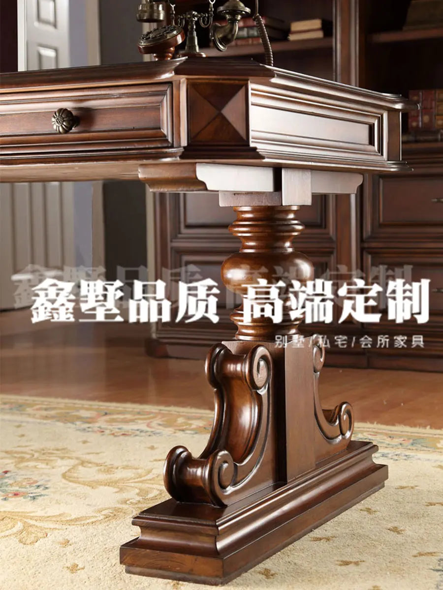American Solid Wood Desk; High-End Household Computer Desk