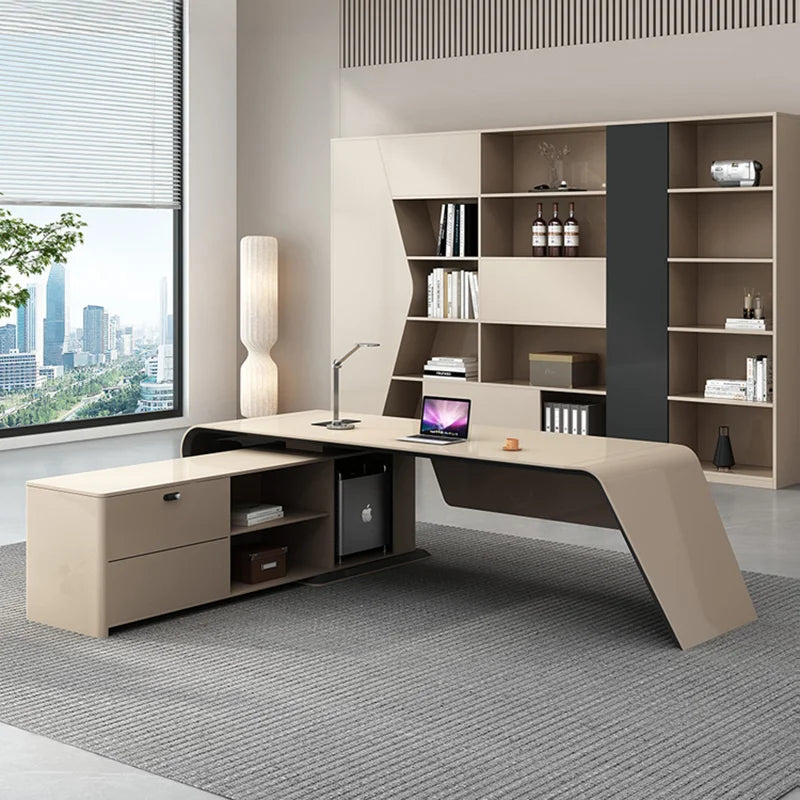 Professional Office Furniture Tables Desk Automatic Table Work Sofa Side Minimalist Computadora Reading Computer Offices
