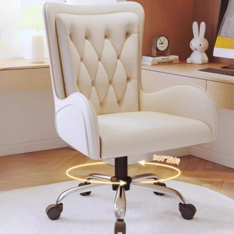 Fancy ergonomic gaming chair: rotating, with wheels