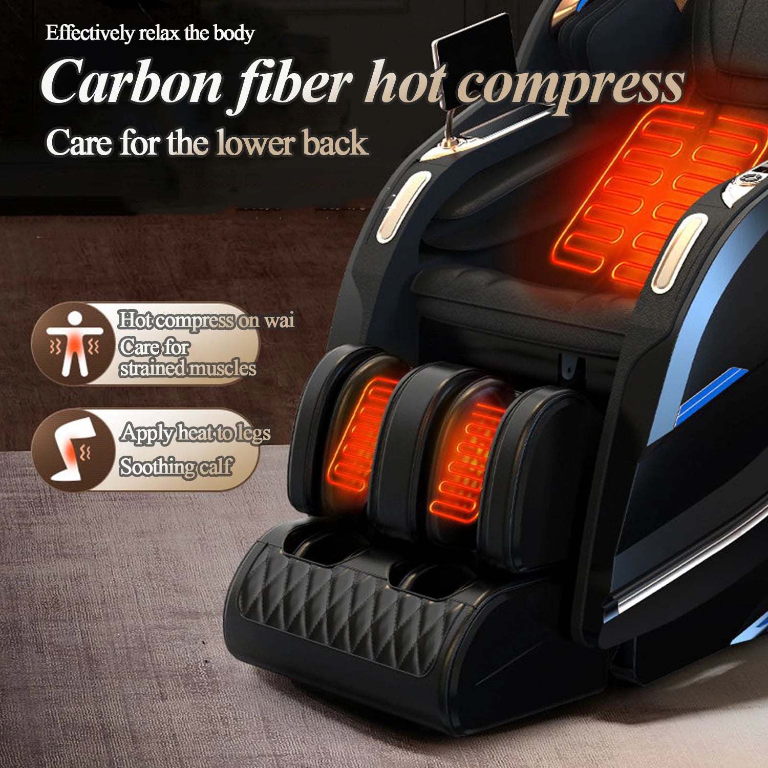 UKLife 3D Zero Gravity Full Body Massager Chair – 4D Heat, Airbag, AI Voice, Recliner with Warranty for Home & Office