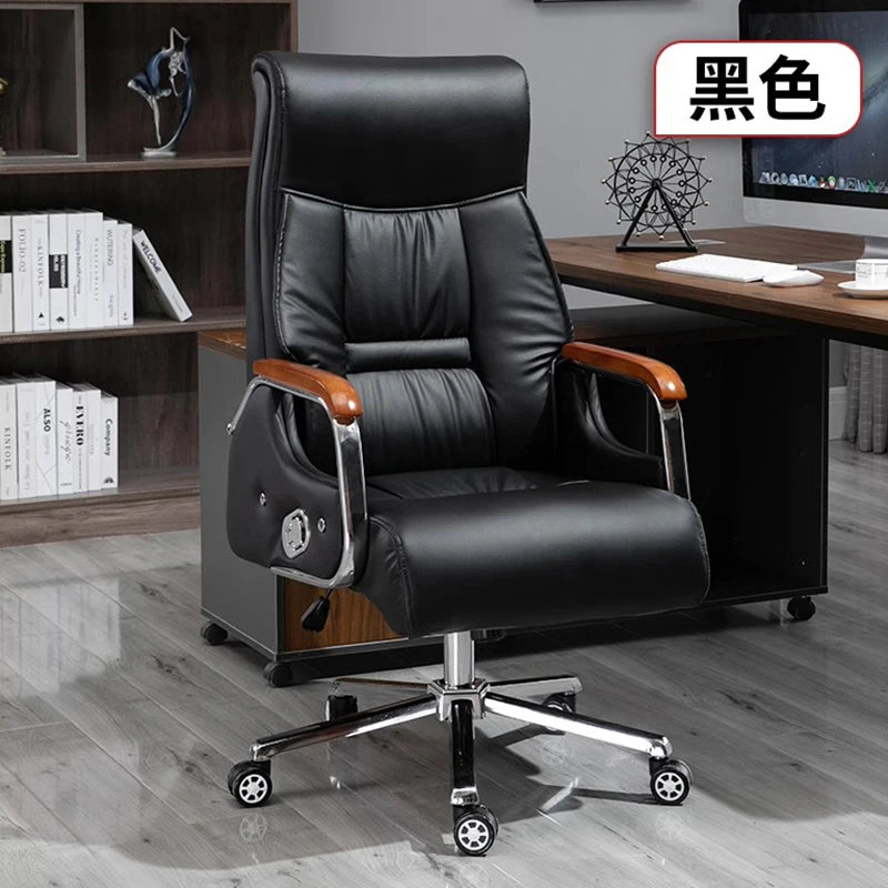 Swivel Throne Office Chair Massage Full Body Leather Comfortable Nordic Office Chair Designer Computer Muebles Trendy Furniture