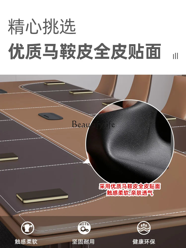 Large Conference Table Simple Modern Conference Room Business Negotiation High-End Desk