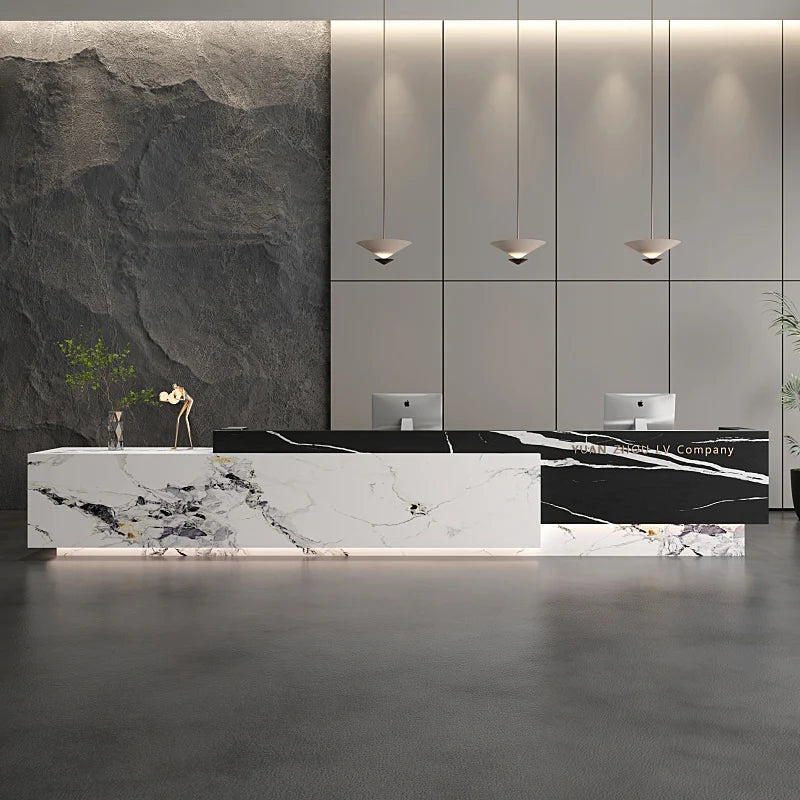 Minimalist Reception Counter Table—Modern Luxury Furniture