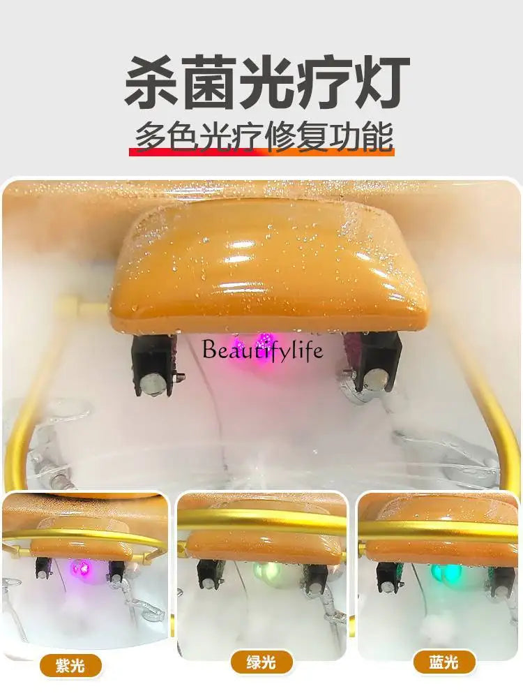 Thai Head Therapy Water Circulation Shampoo Chair Barber Shop for Hair Salon Fumigation Massage Couch
