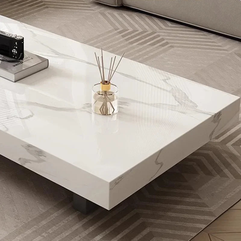 Nordic modern white luxury side table living room minimalism  mesas de centro para sala  журнальный столик  שולחן סלון