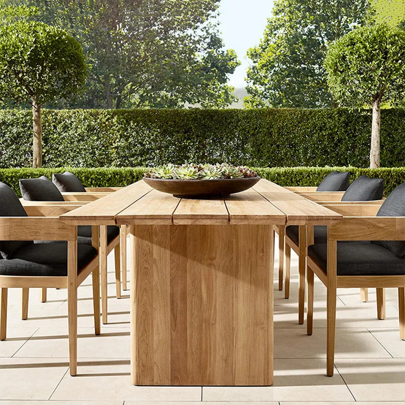 Luxury Wood Garden & Conference Table Set