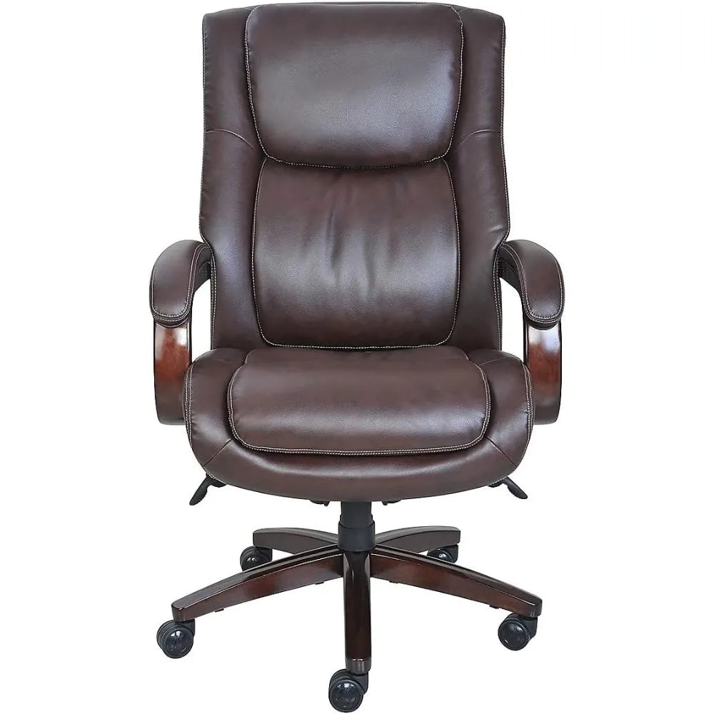 Office Chair,Traditional High Back with Upholstered Seat and Built-in Lumbar Support,Ergonomic,Composite Leather Executive Chair