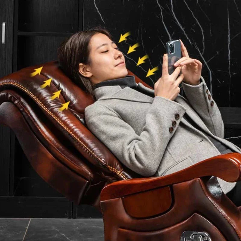 Ergonomic Massage Gaming Chair – Luxury Folding Office Armchair