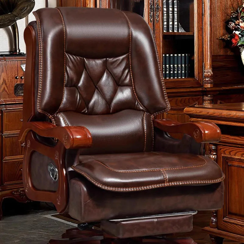 Executive Luxury Ergonomic Computer Rotating Office Chair