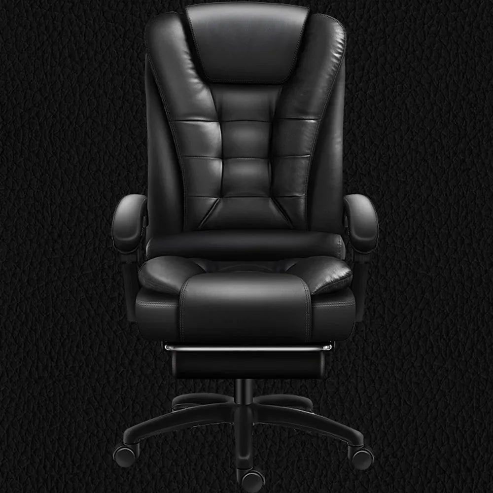 Rotatable Massage Office Chair High Back Latex Cushion 7 O&