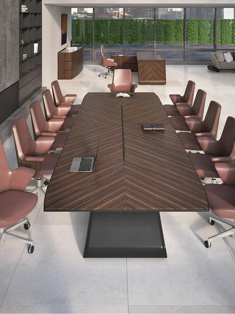 Modern Long Conference Table, Simple Design for Large Training or Conference Rooms