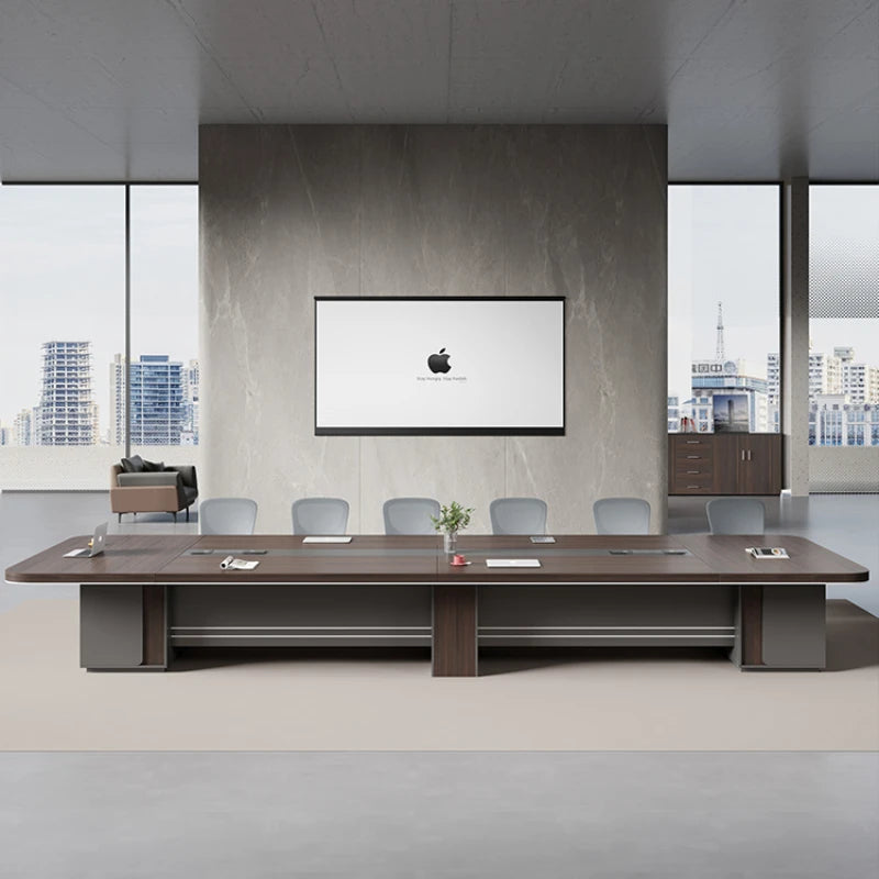 Square Study Conference Table – Simple Design for Laptops and Office Use