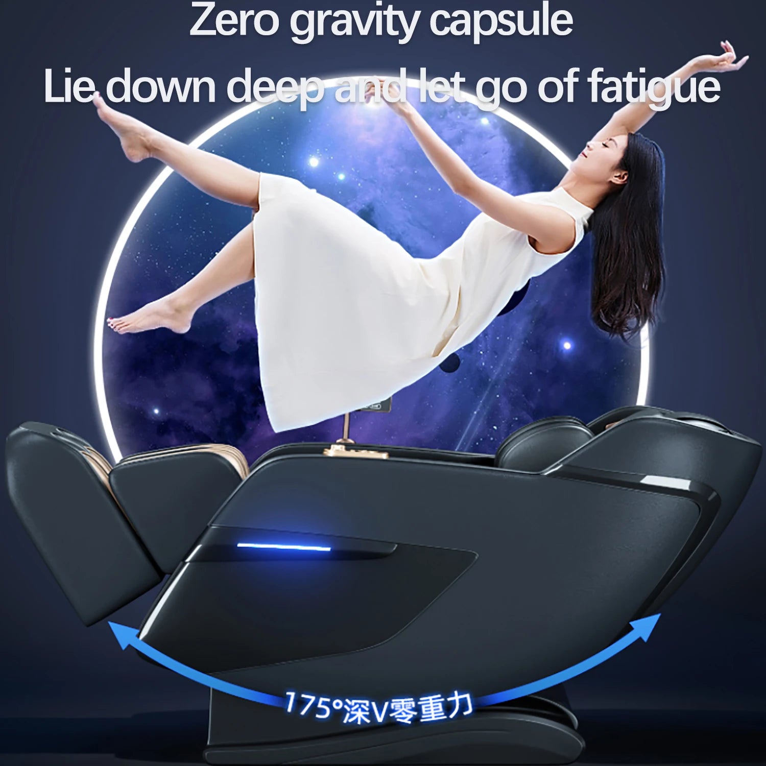 Zero Gravity Massage Chair 4d AI Voice Home Office Factory Electric Heating Kneading Cheaper Price Foot roller Scraping Massage