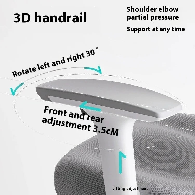Adjustable Gaming Chair: Ergonomic Design with Waist Support
