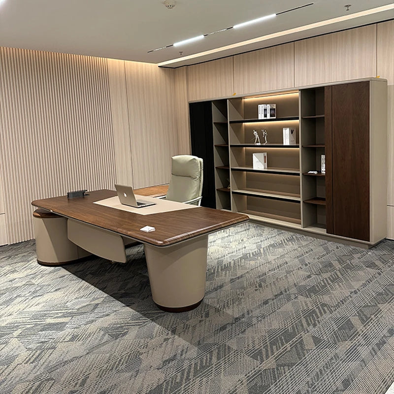 Corner Office Desk Drawers Organizer Luxury Writing Shaped Workbench Workflow Bureau Computer Tavolo Gaming Office Furniture