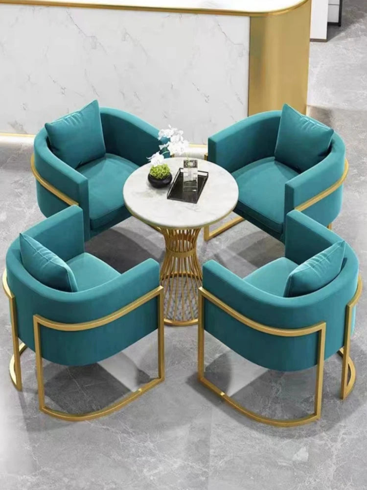 Minimalist Café Sofa – Leisure Seating for Reception, Dessert, and Tea Restaurants