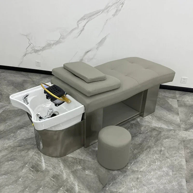 Nordic Shampoo Bed Washing Equipment Professional Salon Makeup Chair Hair Washbasins Spa Wash Mobilier Coiffure Washbasin Beauty