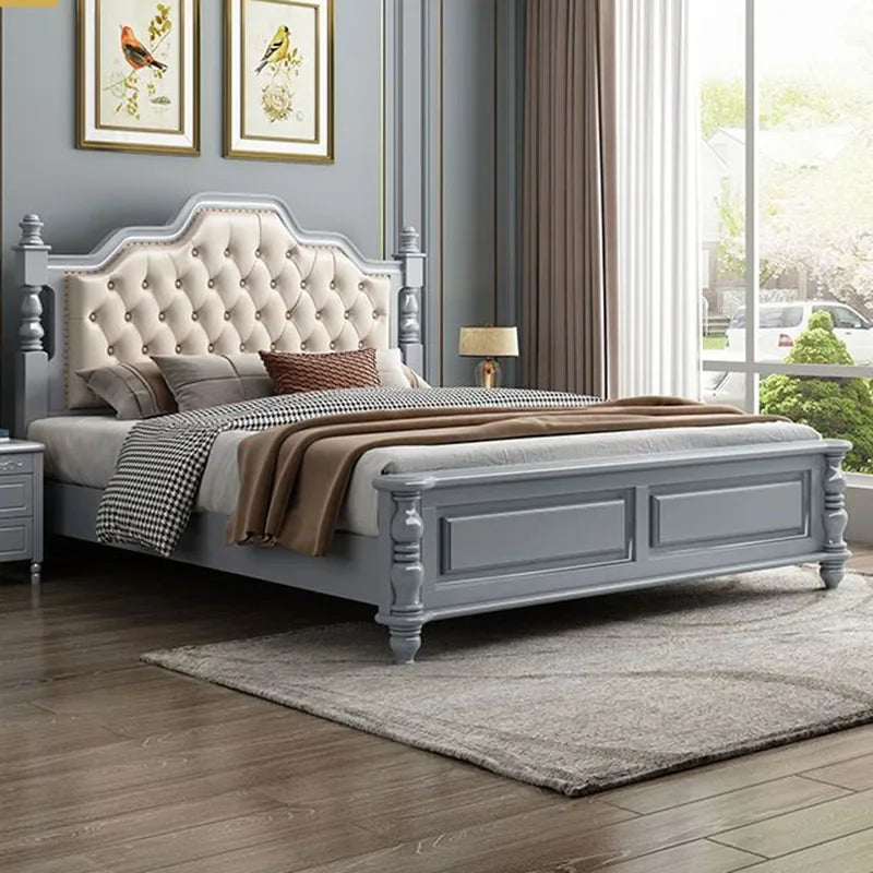 Nordic Luxury Modern Bed – Affordable Green Twin/King with Wood and Leather Storage