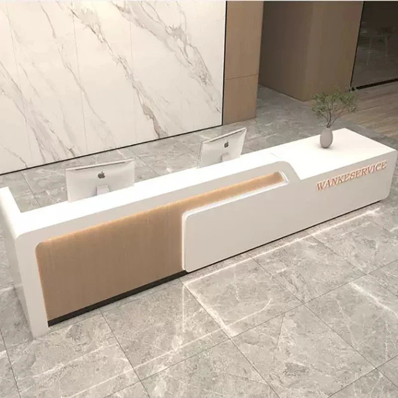 Luxury Reception and Office Desks—Modern Cashier and Aesthetic Furniture