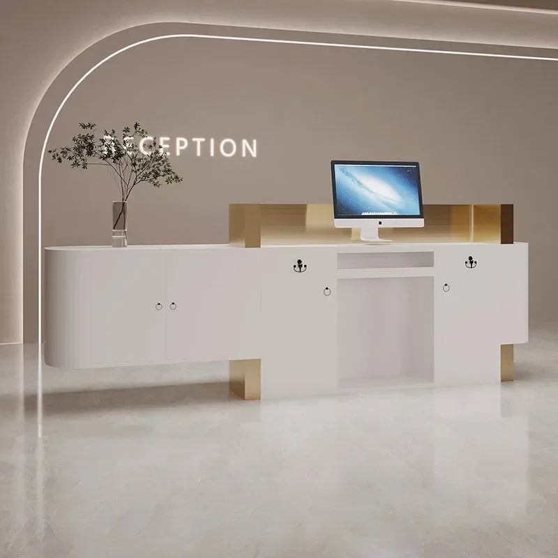 Modern Reception Desk – Ideal for Salons, Restaurants, Shops, and Spas