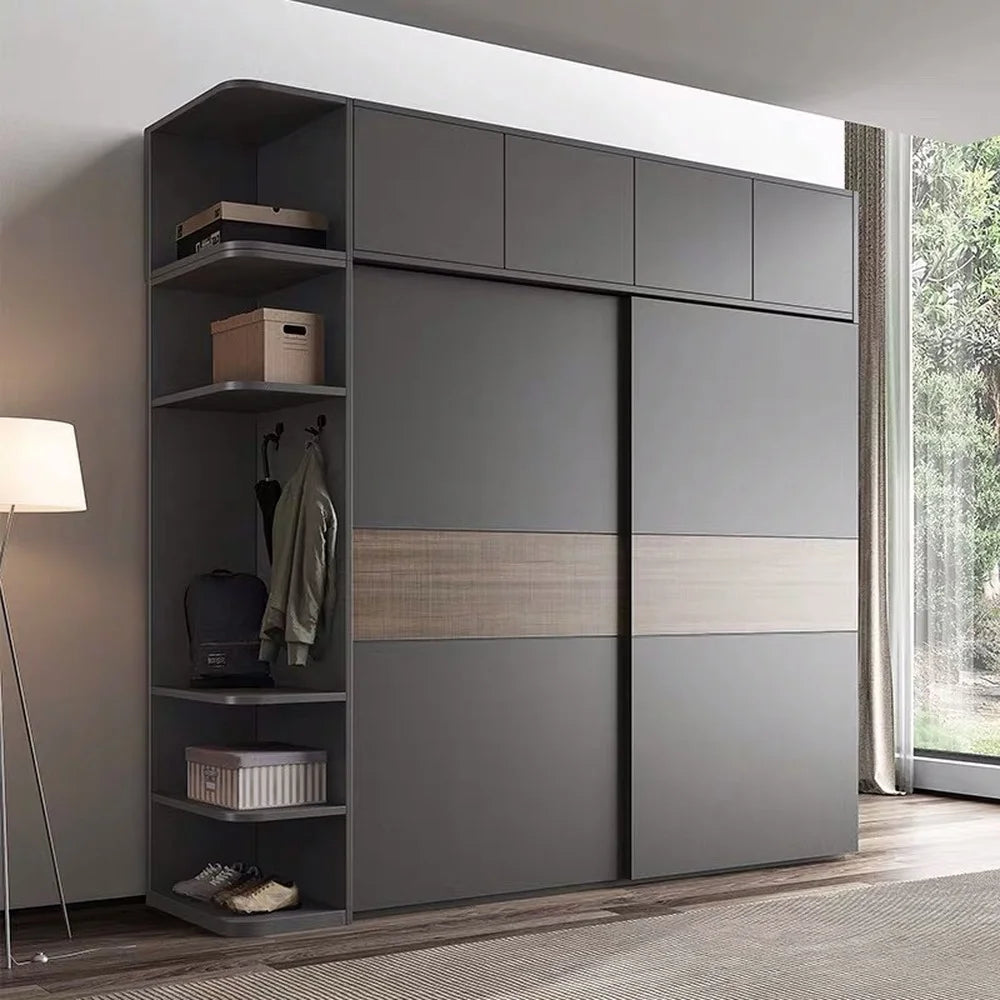Modern Black Armoire Wardrobe – Stylish Bedroom Closet Furniture