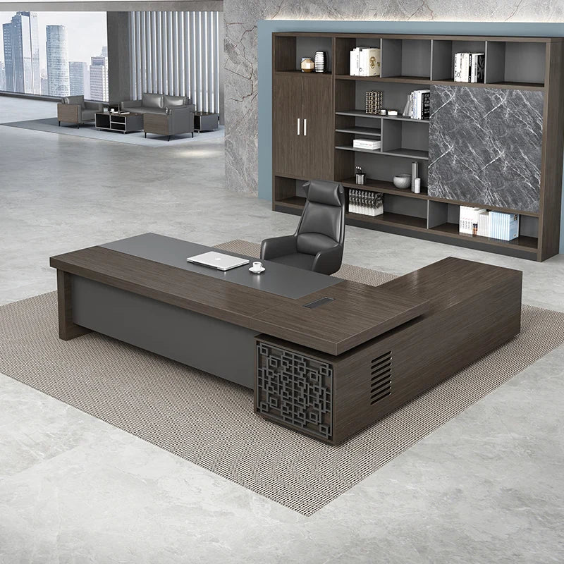 L-Shaped Computer Desk for Office