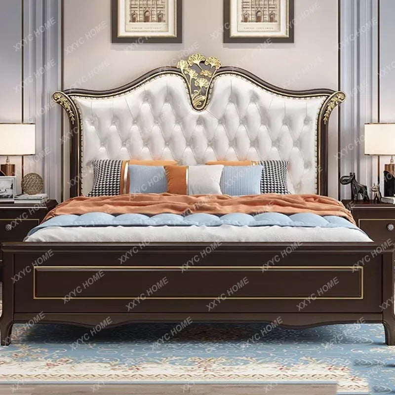Modern Soft European Double Bed Designer Luxury Headboards Double Bed Modular King Human Meules De Chambre Nordic Furniture