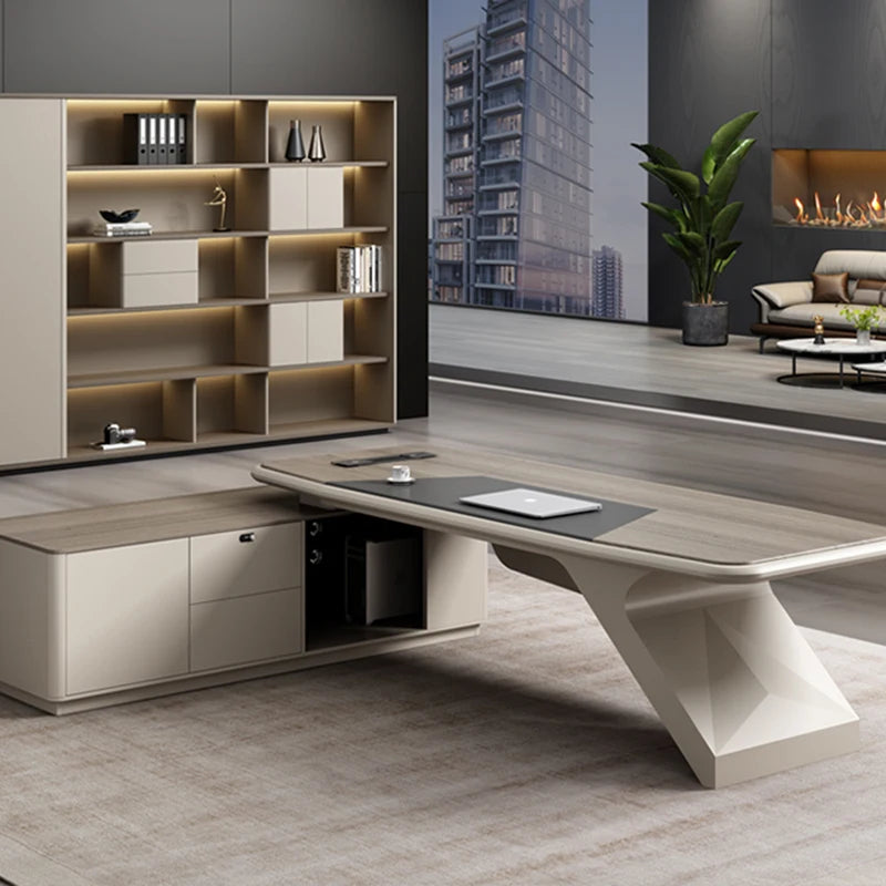 Modern L-Shaped Office Desk